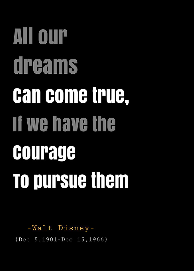 Walt Disney quote on dreams