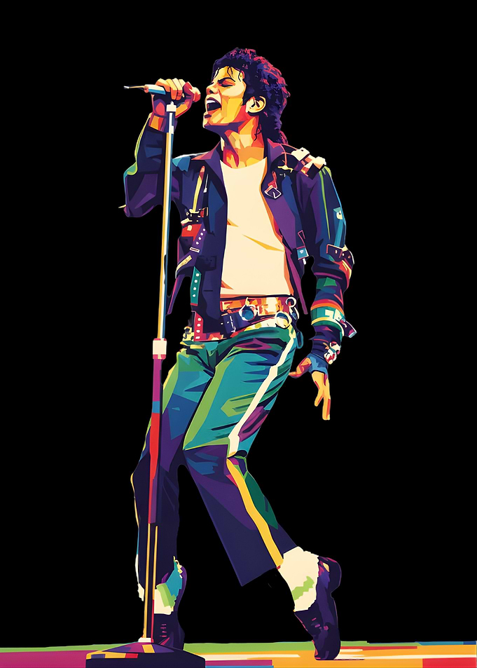 Michael Jackson Performing on Stage