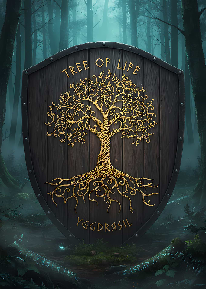 Yggdrasil Tree of Life Shield