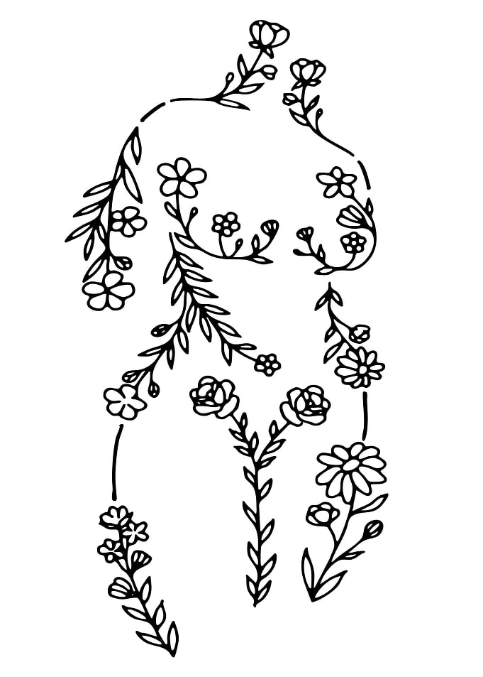 Floral Body Outline