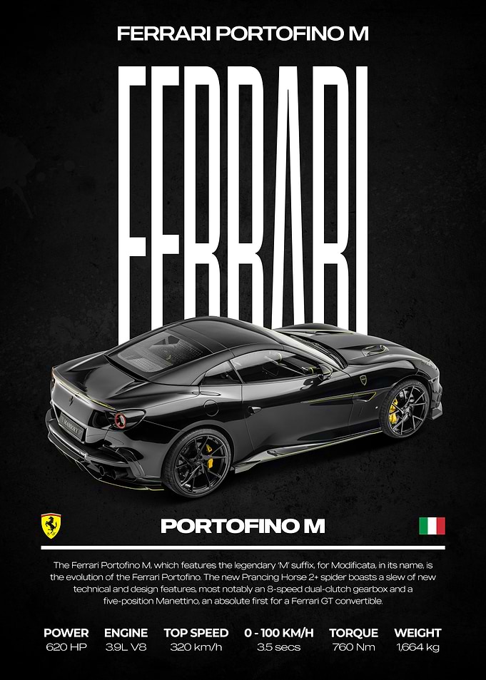 Ferrari Portofino M Poster