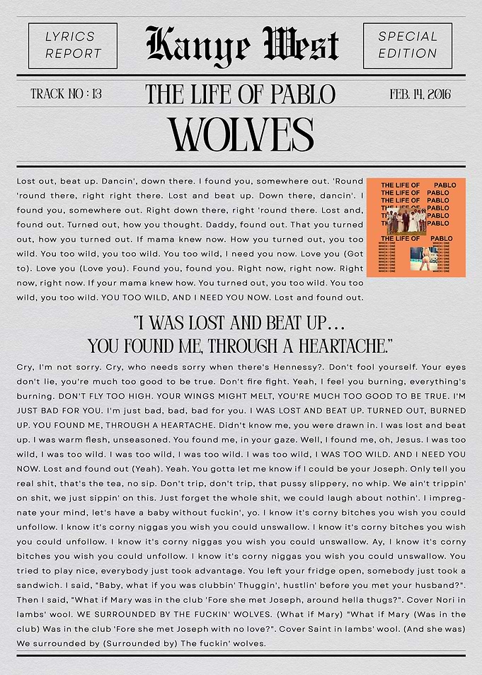 Kanye West Wolves