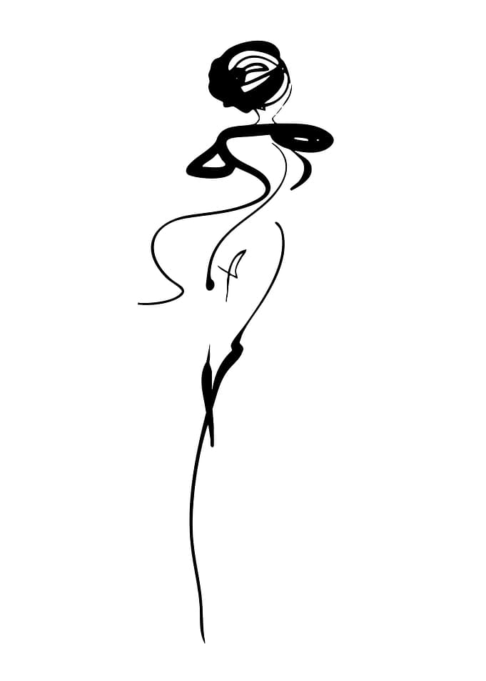 Abstract Fashion Sketch