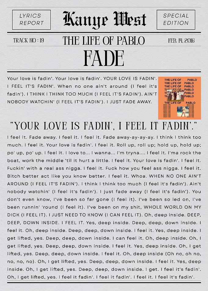Kanye West Fade
