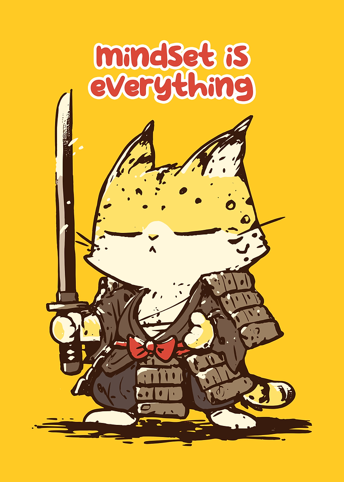 Samurai Cat with Katana
