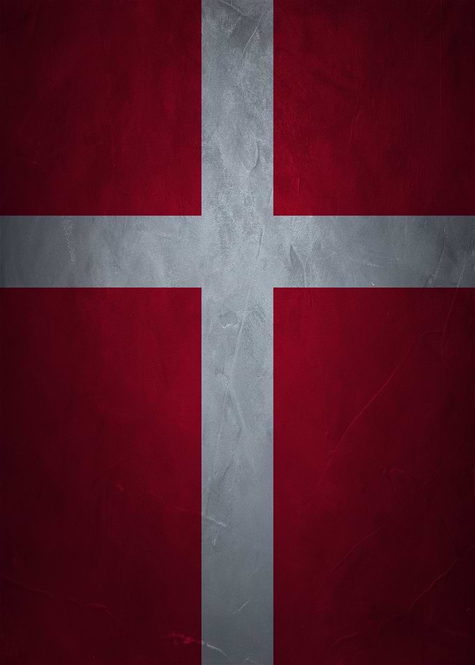 Textured Danish Flag