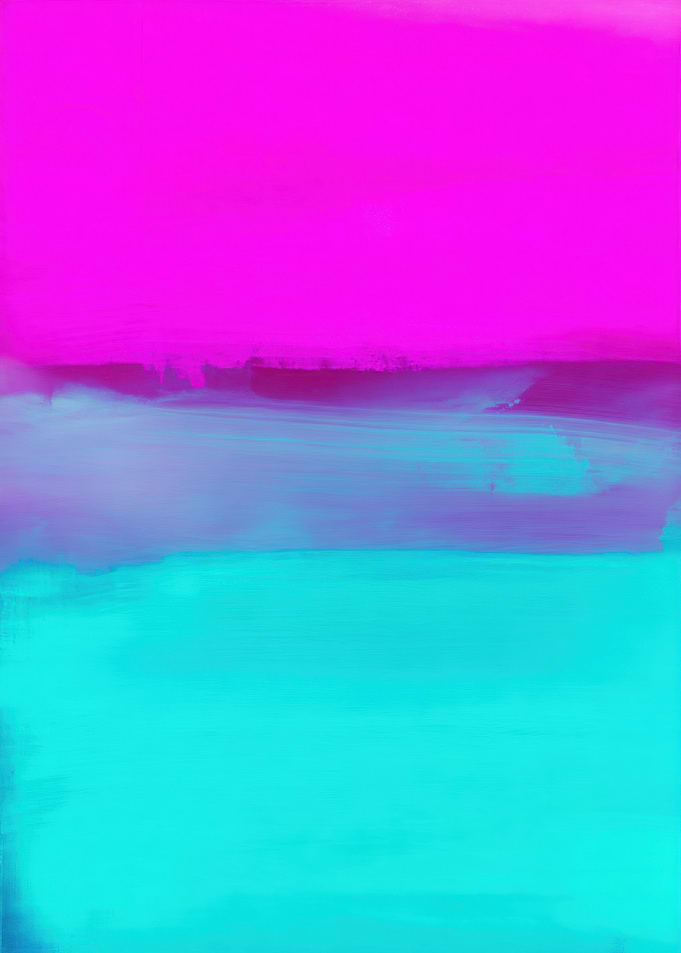 Vibrant Abstract Color Field Painting