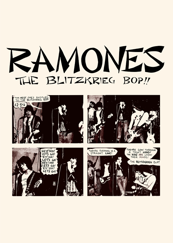 Ramones Blitzkrieg Bop Comic Art