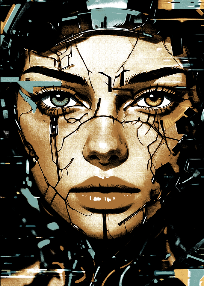Cyberpunk Woman Portrait