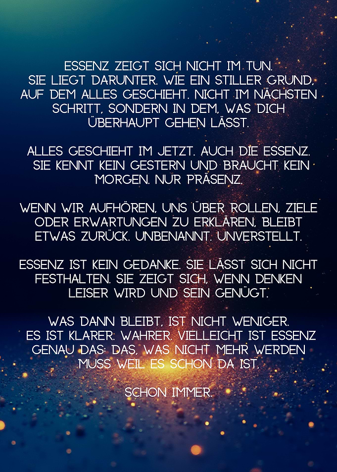 essenz | Inspirational German