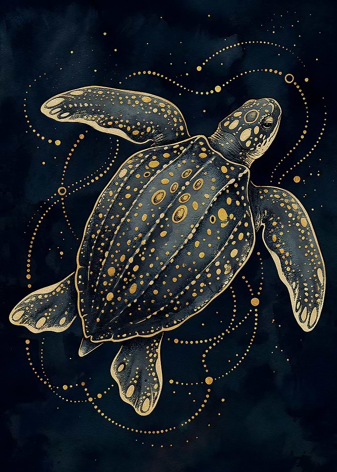 Celestial Sea Turtle Art