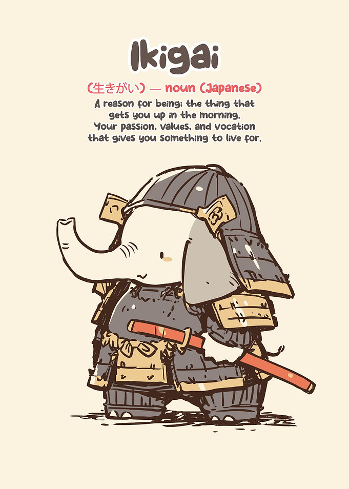 Cute Samurai Elephant