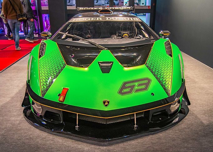 Green Lamborghini Race Car