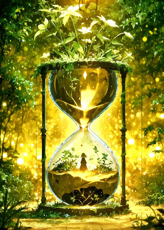 Magical Hourglass Garden