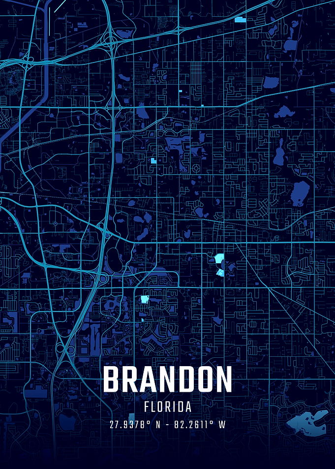 Brandon Florida Midnight City Map