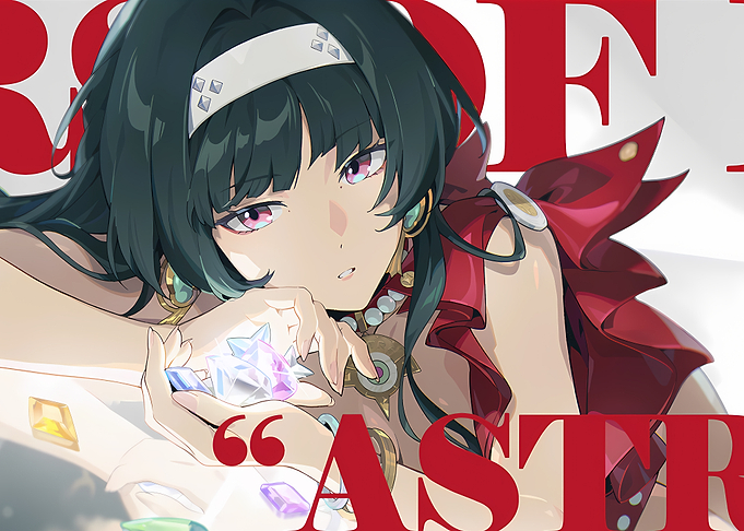 Anime Girl with Crystals