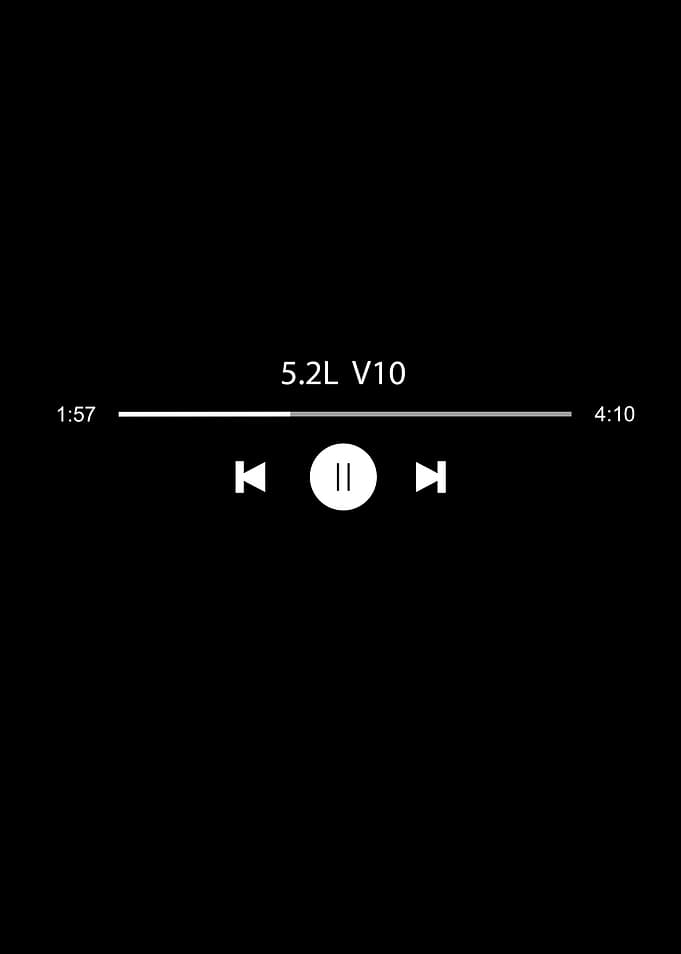 5.2-Litre V10 Car Engine Audio Player