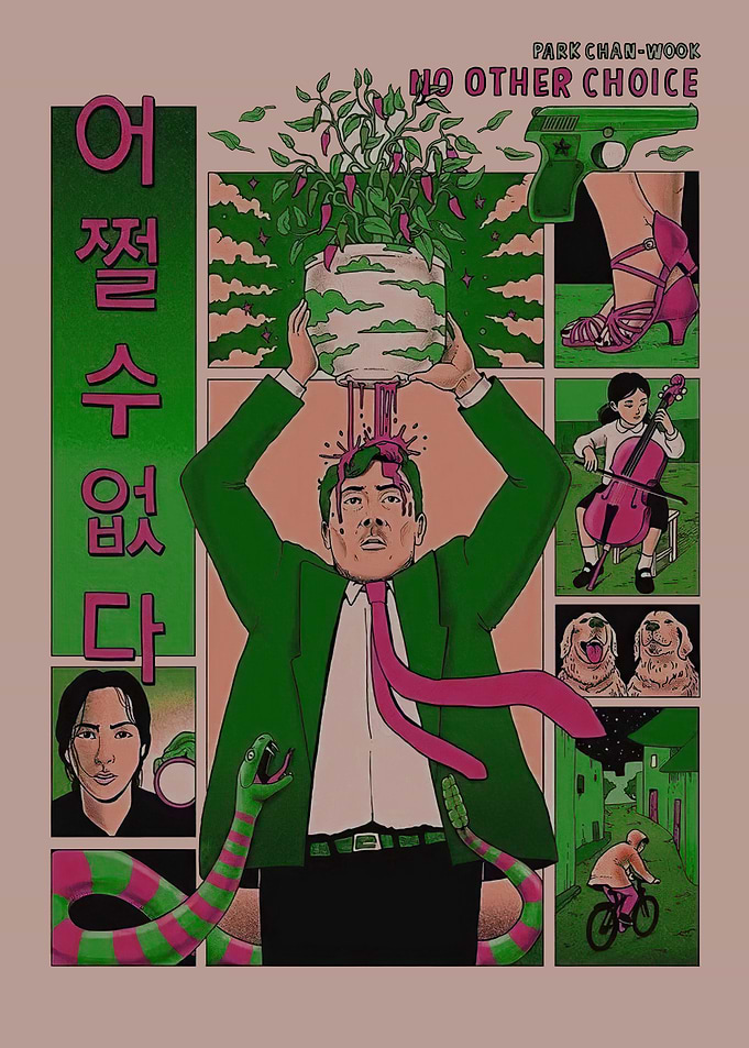 No Other Choice Surreal Movie Poster with Dark Themes