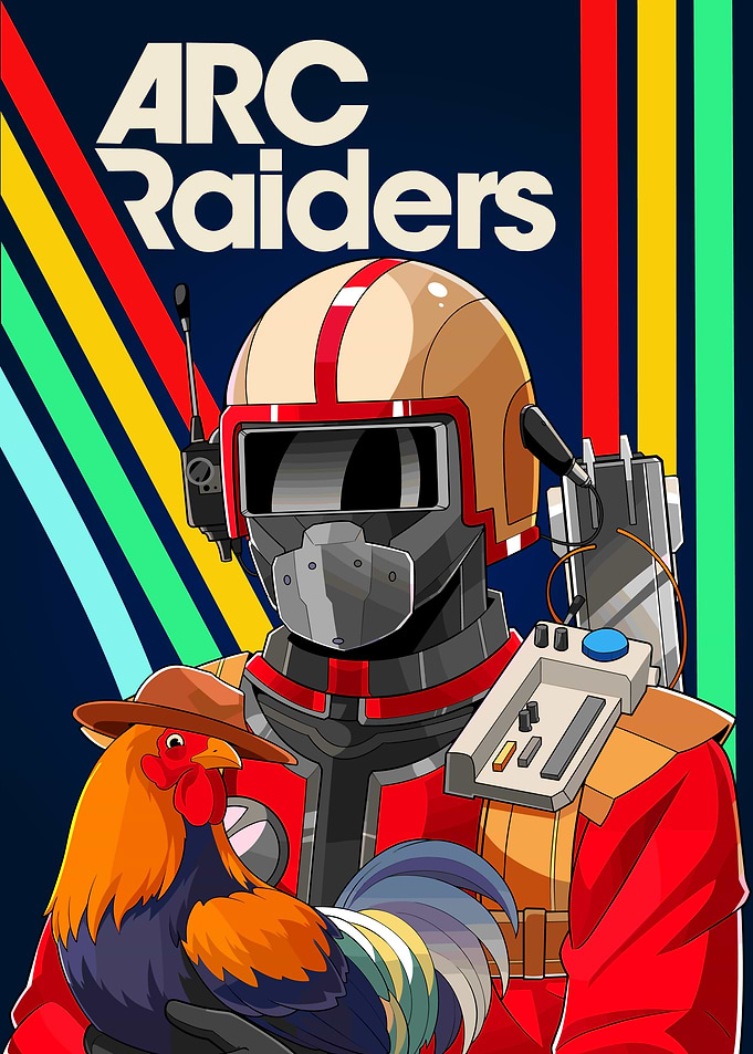 ARC Raiders Game Poster with Rooster