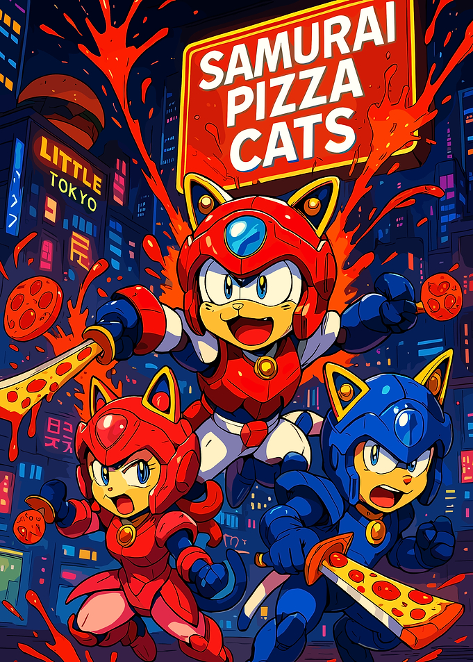 Samurai Pizza Cats in Little Tokyo