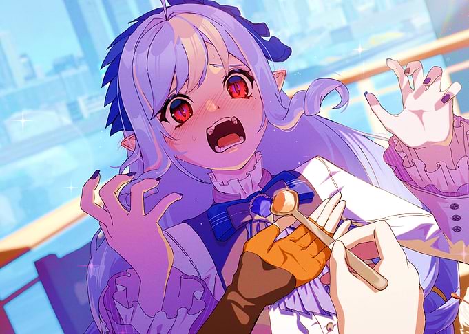 Anime Girl Reacts to Spoonful