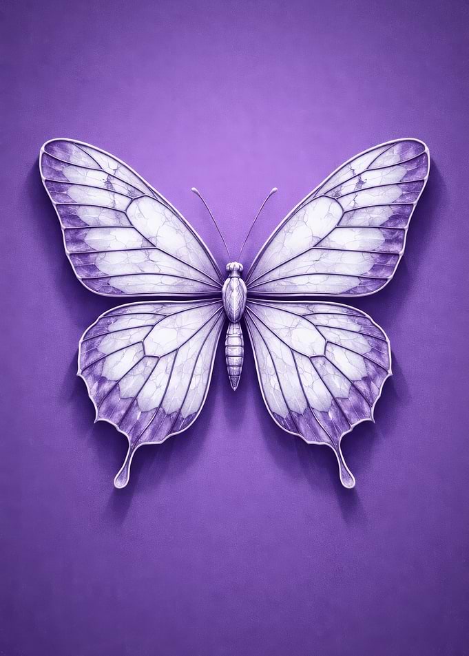 Purple Butterfly Illustration
