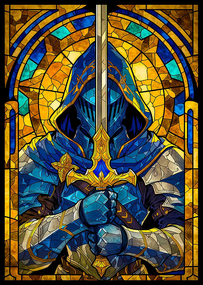 Stained Glass Paladin