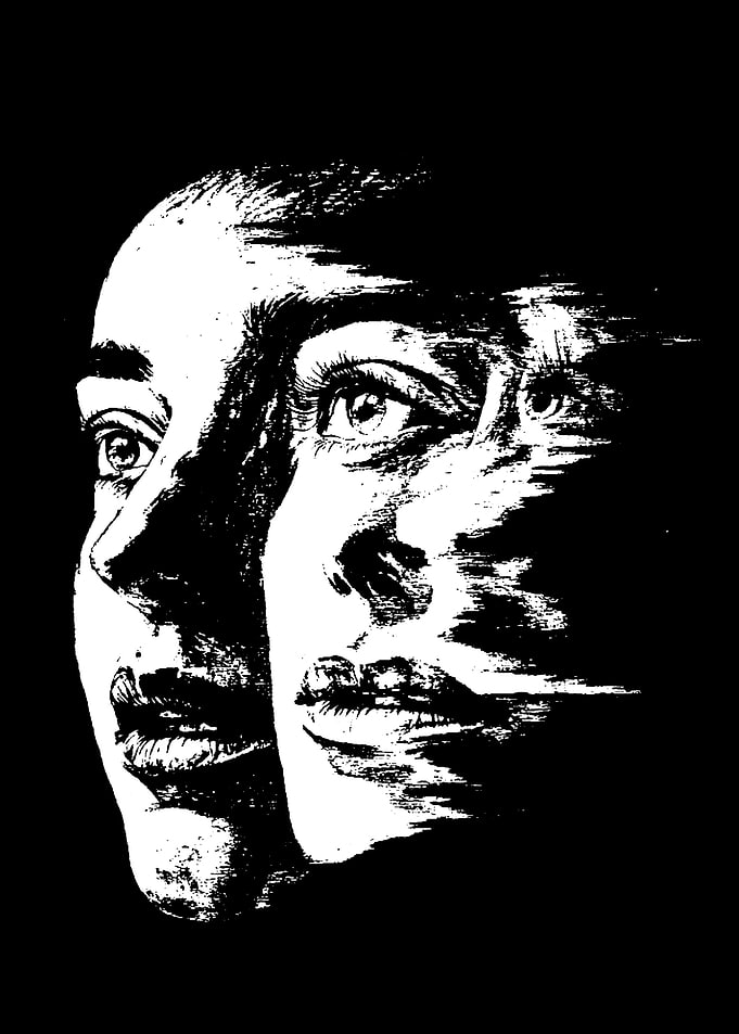 Distorted Face Art