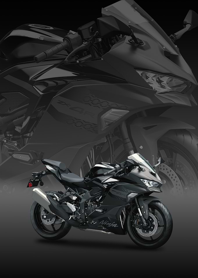 Black kawasaki ninja zx