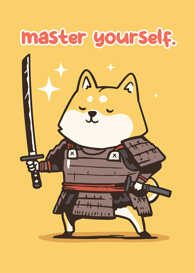 Shiba Inu Samurai Master Yourself