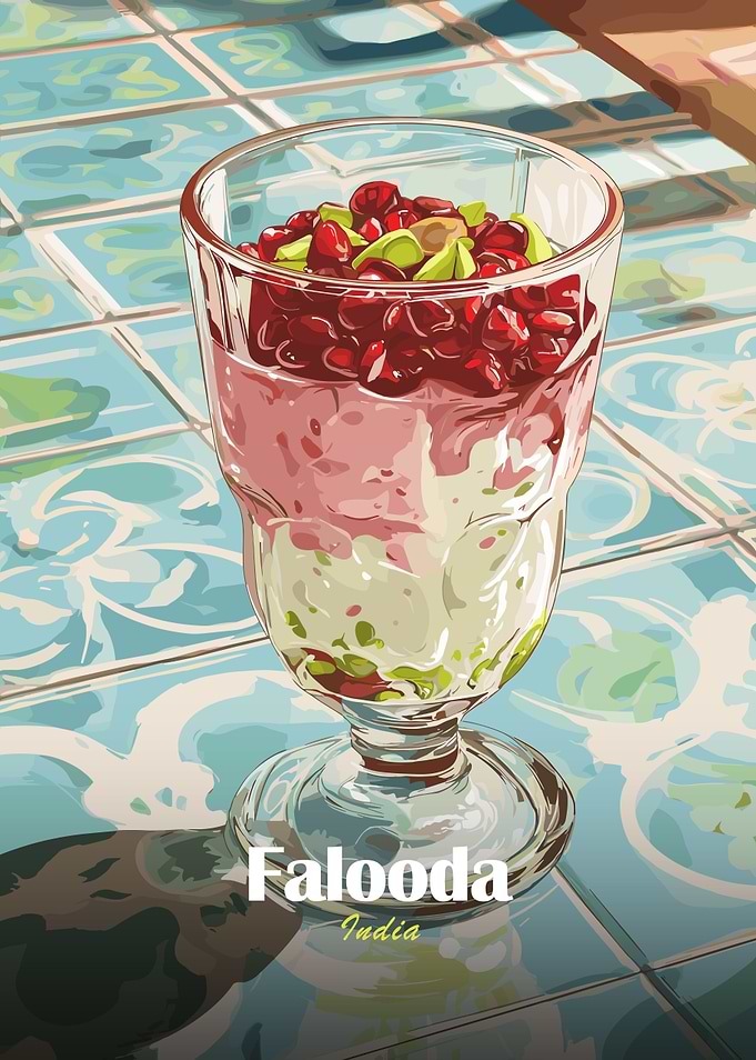 Falooda Dessert in a Glass