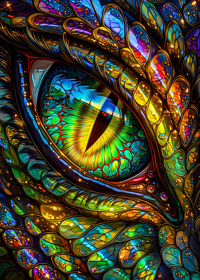 Dragon Eye Stained Glass