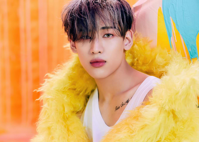 K-Pop Idol BamBam in Yellow Fur