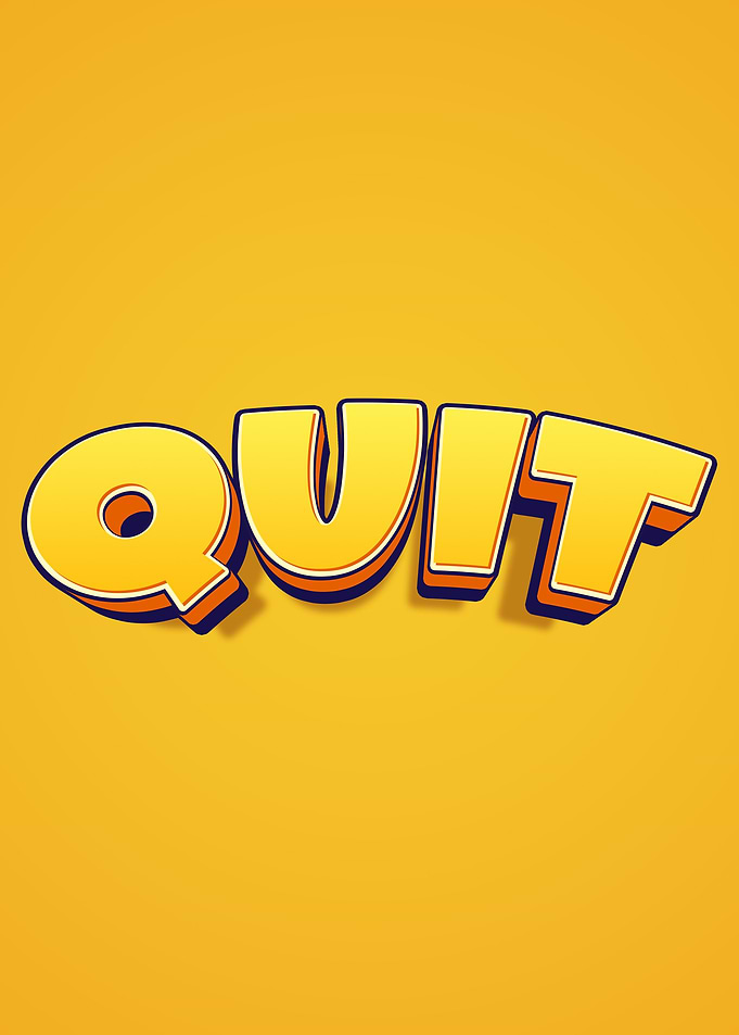 Quit text art