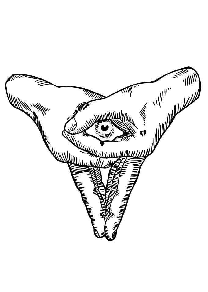 All-Seeing Eye in Hands
