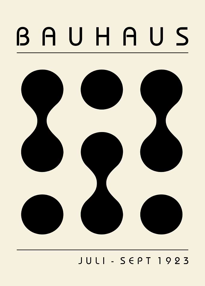 Bauhaus with Abstract Shapes