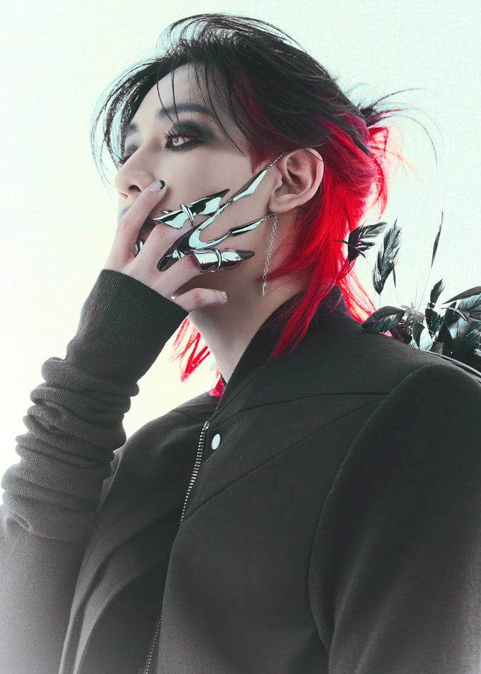 Goth-inspired fashion portrait bambam