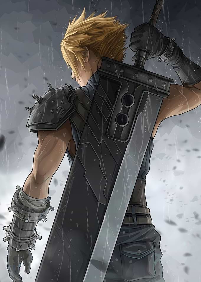 Cloud Strife with Buster Sword