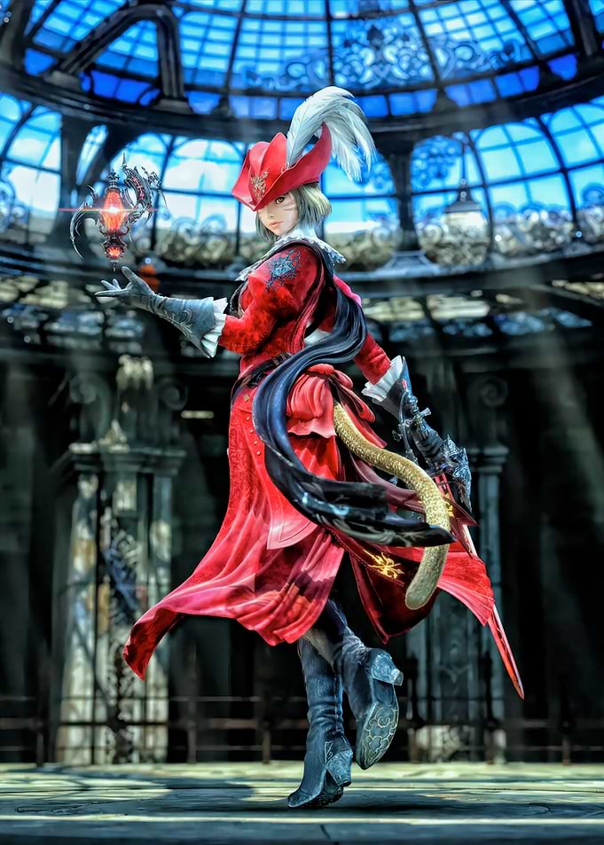 Fantasy Character with Red Hat and Orb
