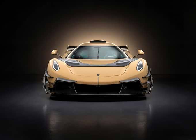 Golden Supercar Front View