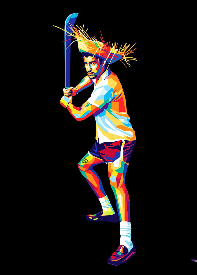 bad bunnyPop Art Style