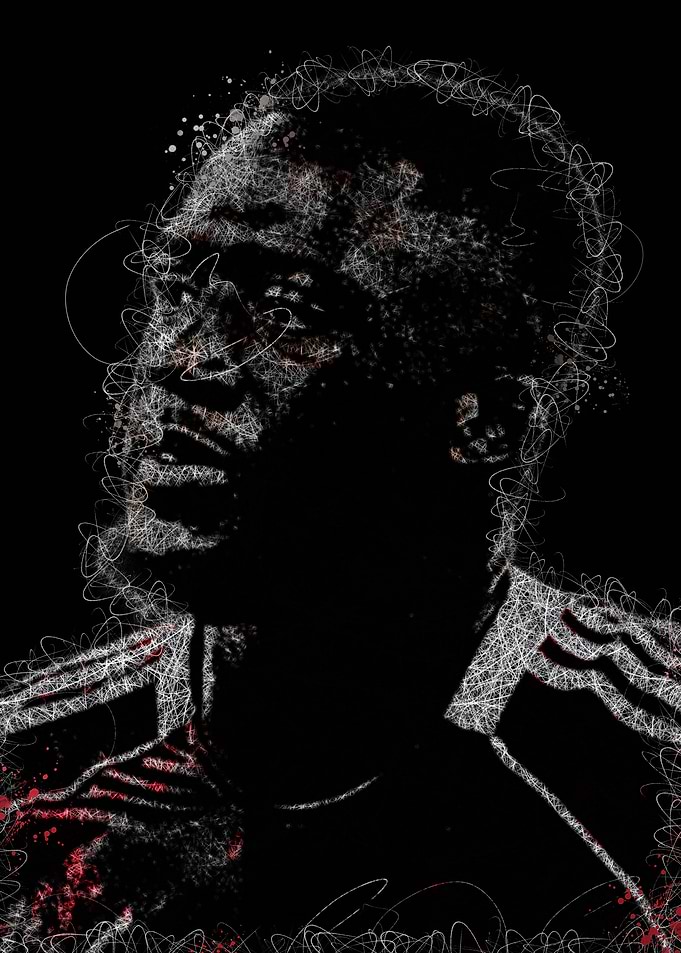 Ibrahima Konate Abstract Portrait