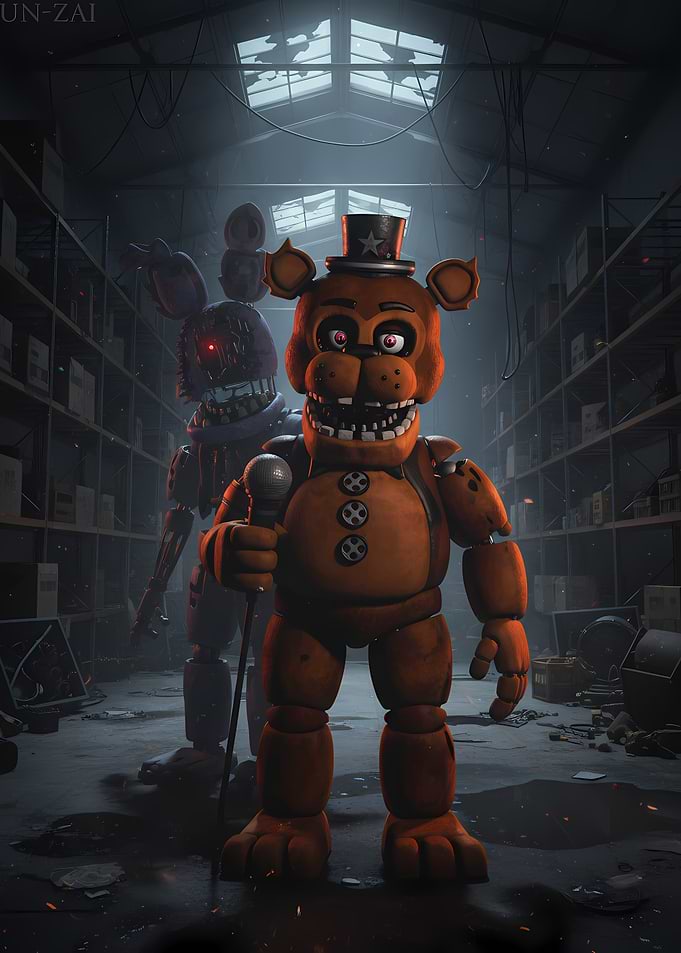 Scary Animatronics in a Warehouse