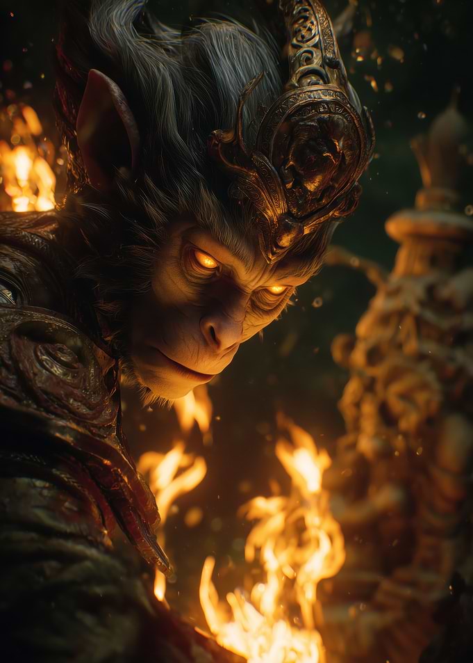 Fiery Monkey King Warrior