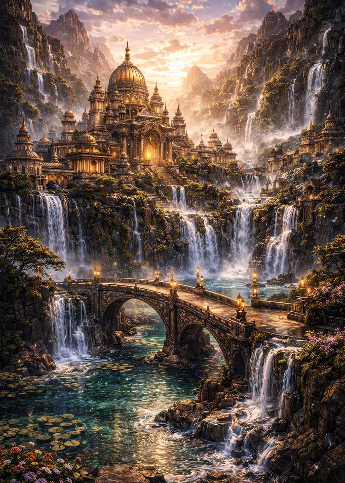 Enchanted City of Waterfalls