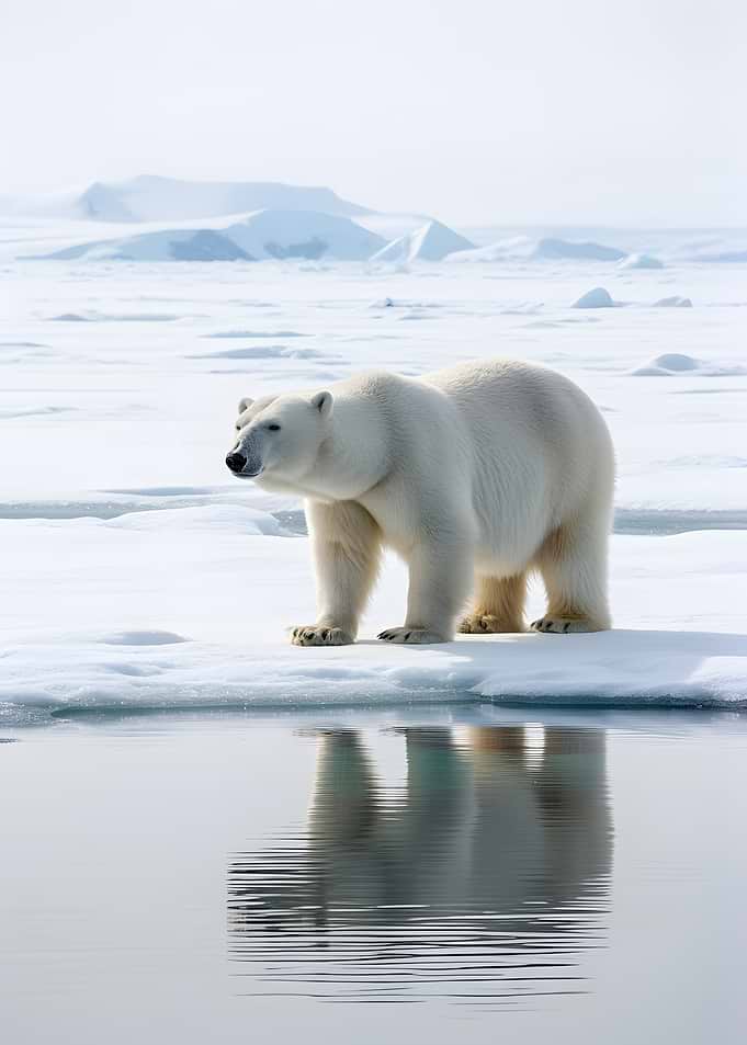 Polar Bear on Ice Floe