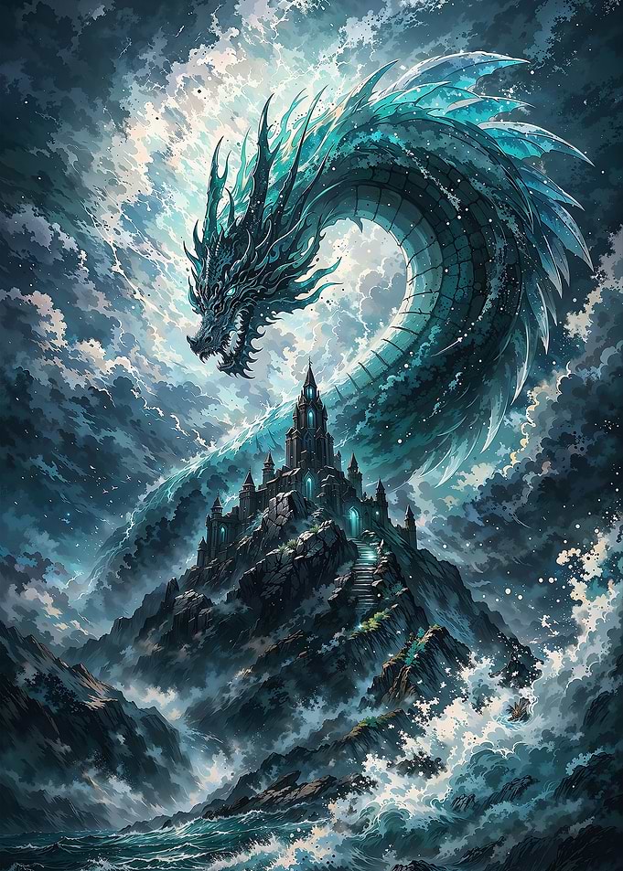 Dragon Over Castle Mountain