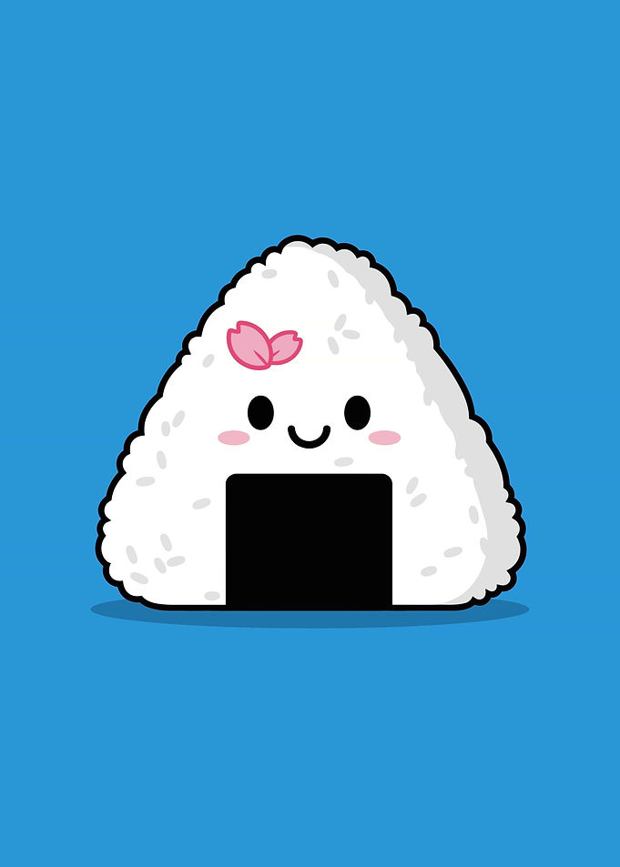 Cute Onigiri with Cherry Blossom