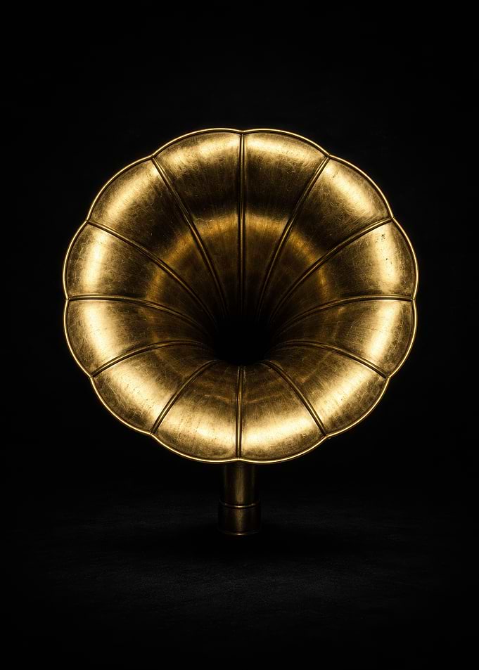 Antique Gramophone Horn