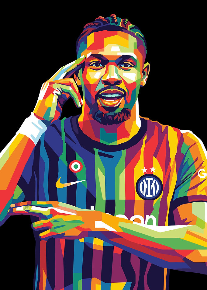 Football Player in Pop Art Style